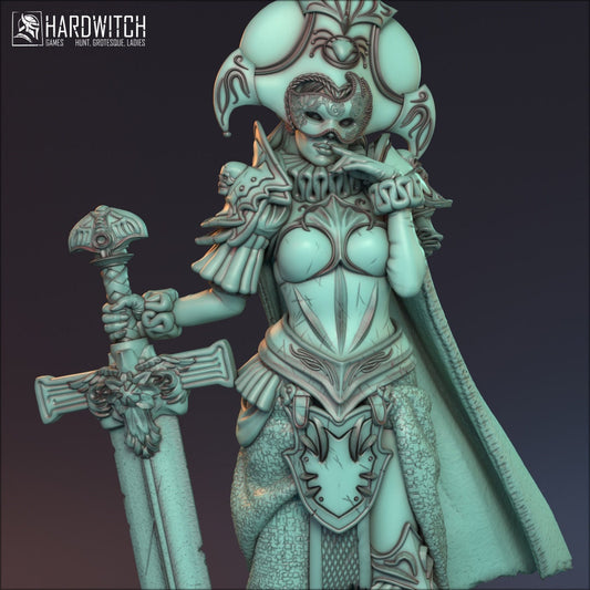 Human Female Fighter for TTRPG by HardWitch Games - Anarietta - Pathfinder - D&D - TTRPG - Gift for Gamers