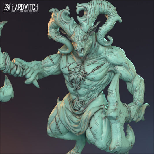 Male Demon Fighter for TTRPG by HardWitch Games - Izor - Pathfinder - D&D - TTRPG - Gift for Gamers