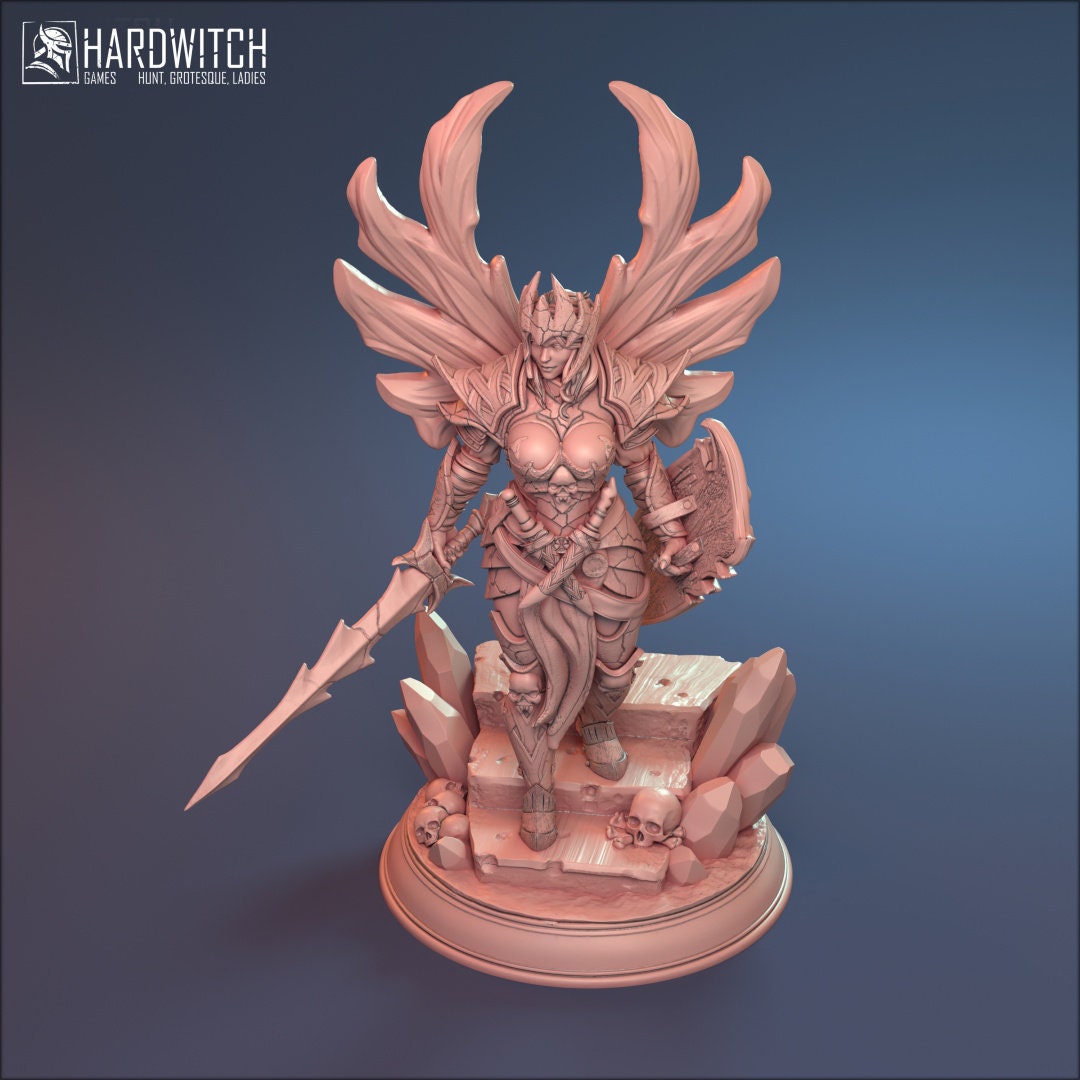 Female Aasimar Paladin for TTRPG by HardWitch Games - Sophia - Pathfinder - D&D - TTRPG - Gift for Gamers