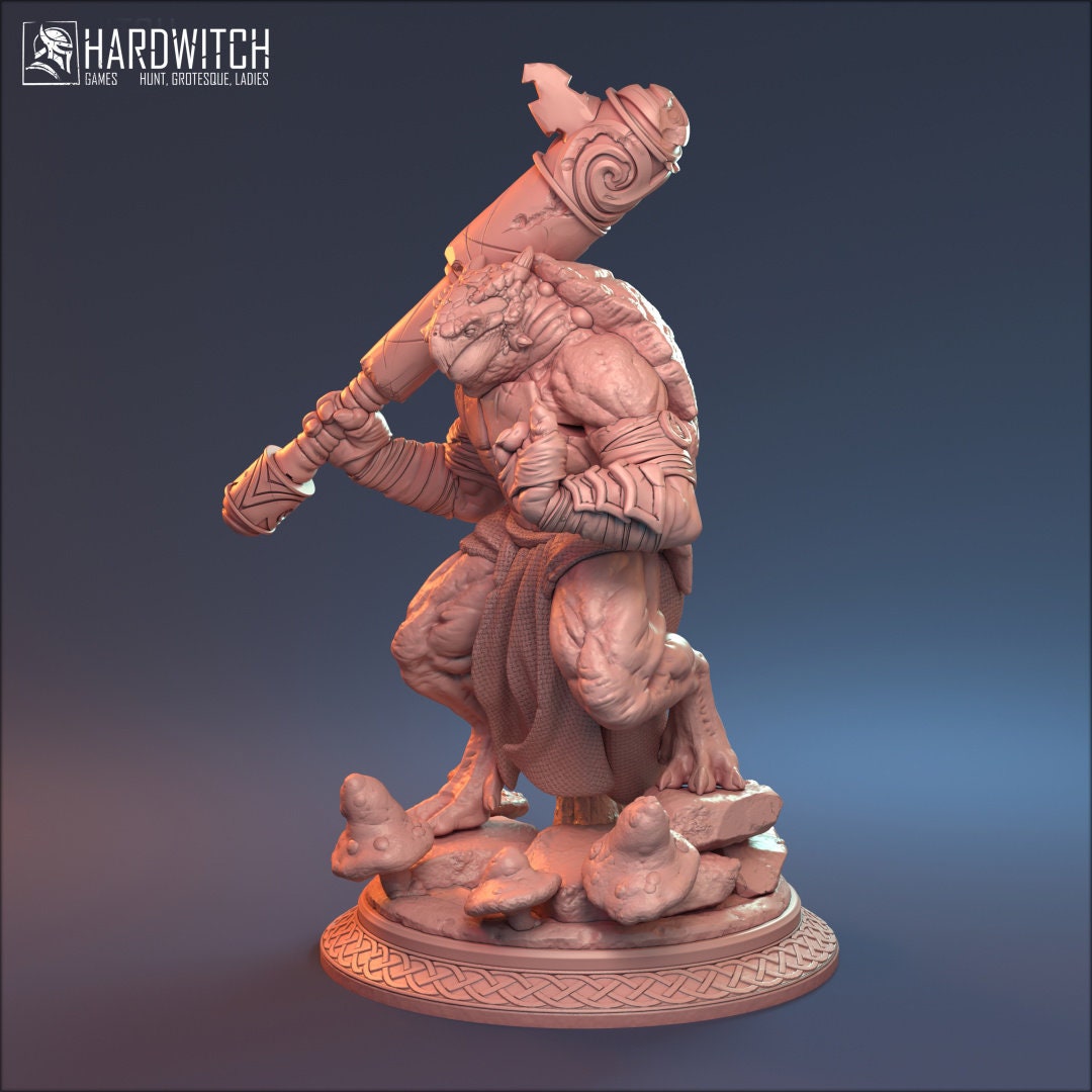 Male Tortle Barbarian for TTRPG by HardWitch Games - Agost Imakh - Pathfinder - D&D - TTRPG - Gift for Gamers
