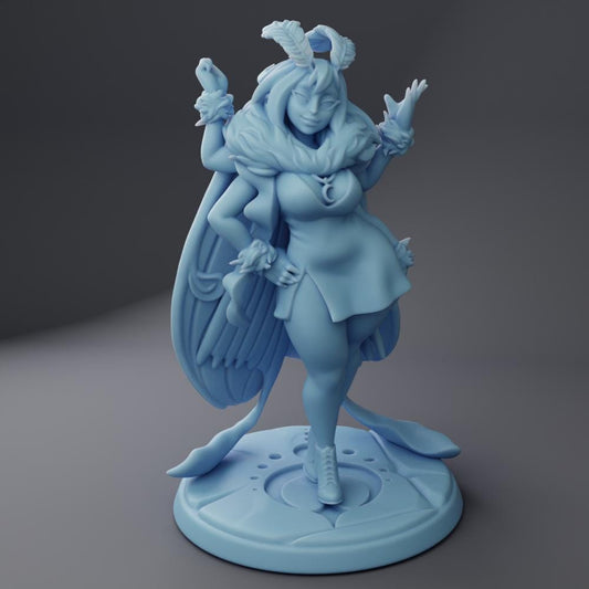 Gildae - Half-Moth Half-Human - Twin Goddess Miniatures - D&D - TTRPG - 32mm/75mm Miniature - Pathfinder - Unpainted -