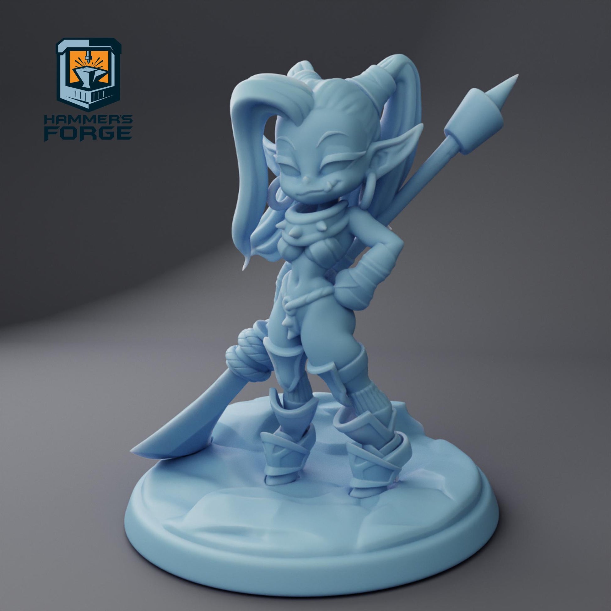 Doxy's Orc - Twin Goddess Miniatures - D&D - TTRPG - 32mm/75mm Miniature - Pathfinder - Unpainted - 5E