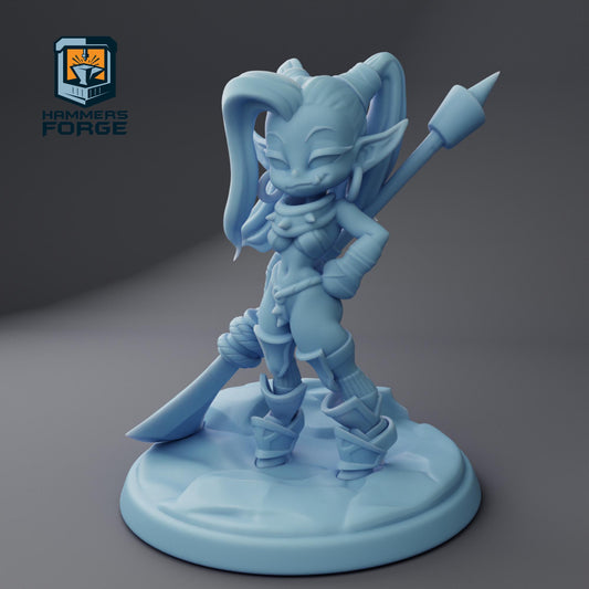 Doxy's Orc - Twin Goddess Miniatures - D&D - TTRPG - 32mm/75mm Miniature - Pathfinder - Unpainted - 5E