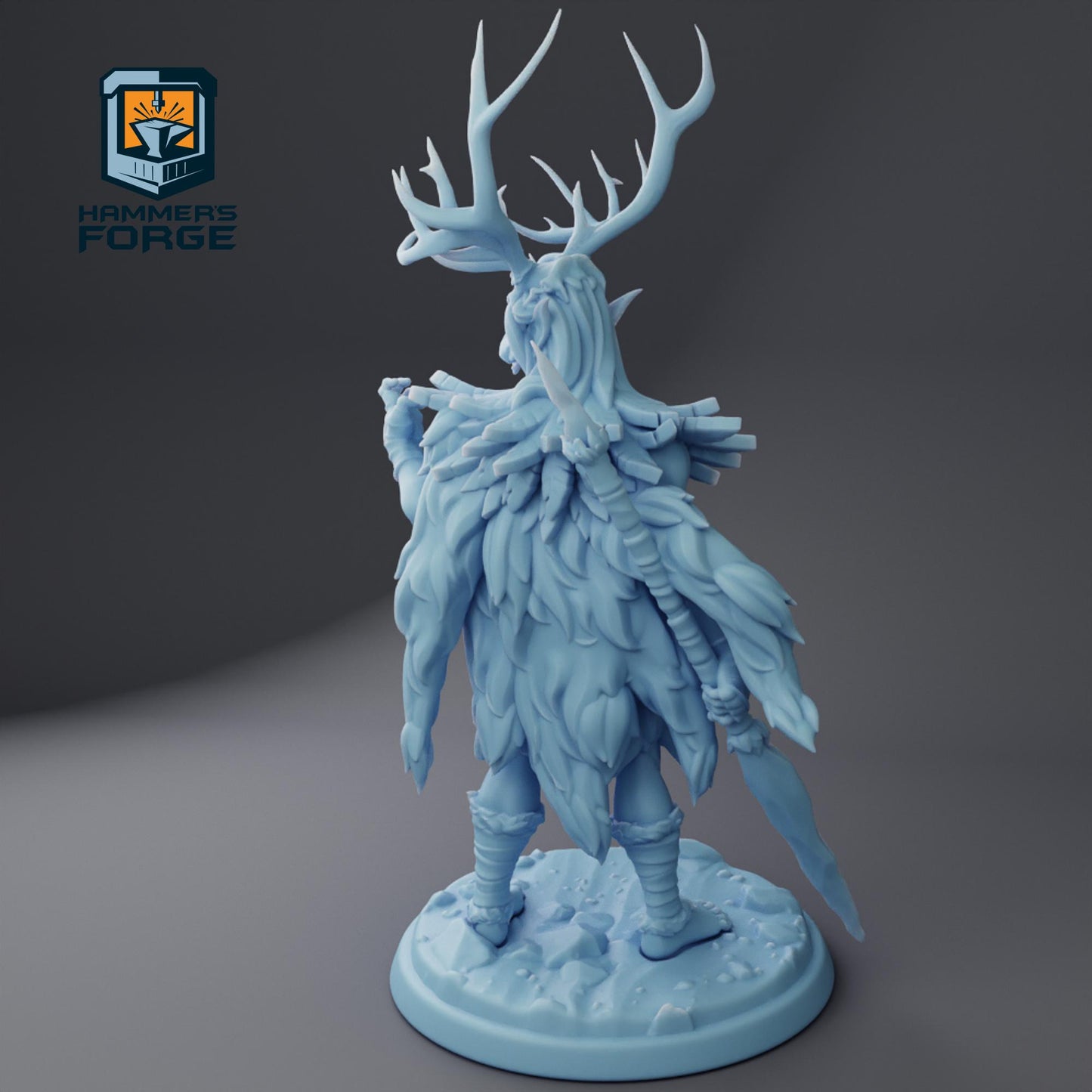 Male Elf Druid - Fara-Isil - Twin Goddess Miniatures - Pathfinder - D&D - TTRPG