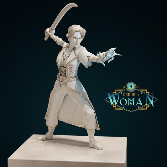 Female Elf Sorceress for TTRPG - DND is a Woman - Laraine - Pathfinder - D&D - TTRPG