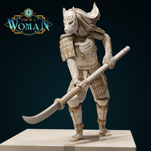 Female Aasimar Fighter for TTRPG - DND is a Woman - Rina - Pathfinder - D&D - TTRPG