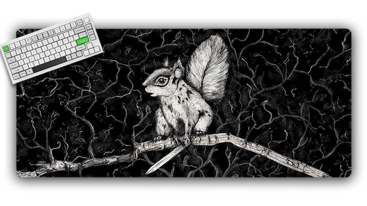 Squirrel Warrior Gaming Mat