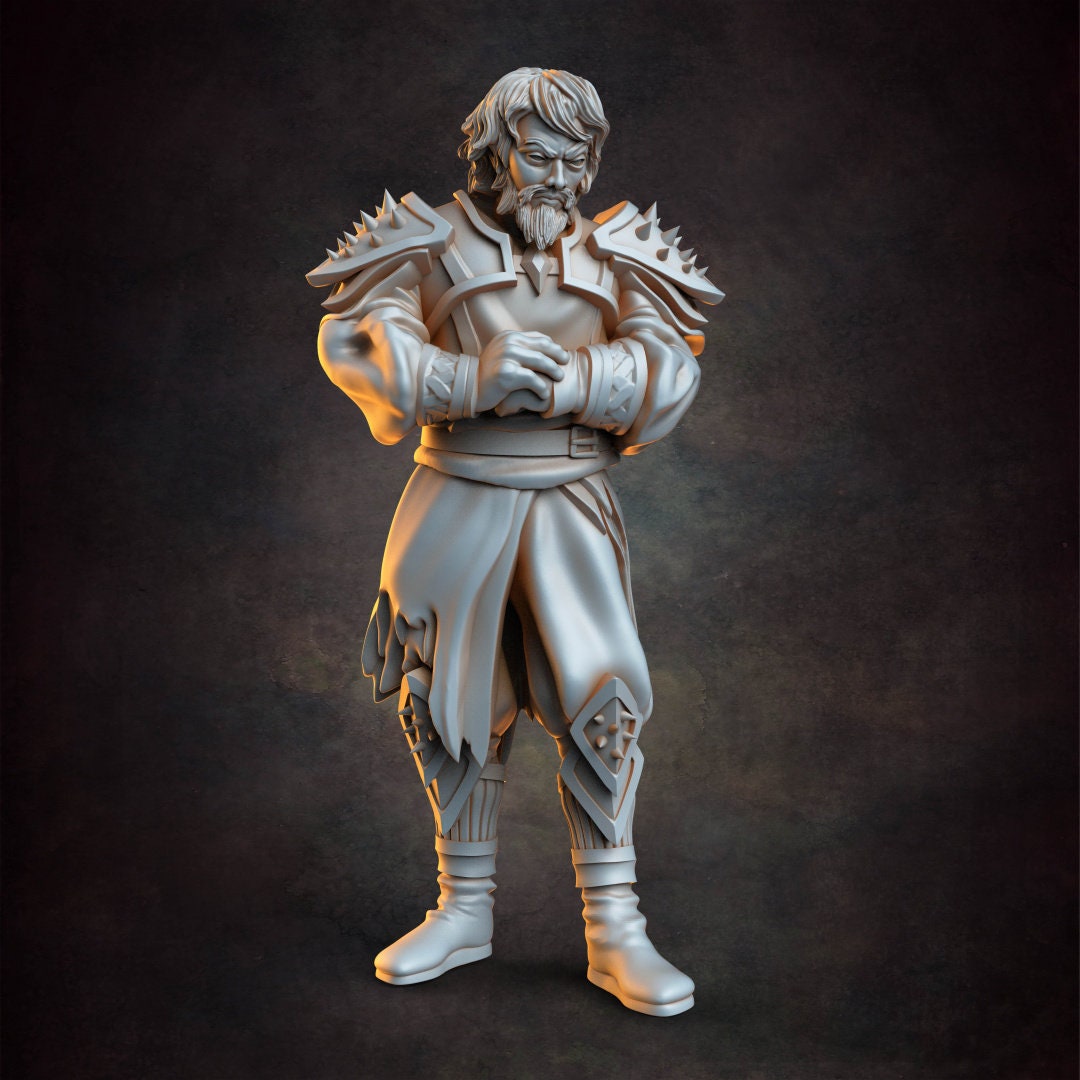 Thugs - Bandit - Ruffian - NPC - TTRPG - 32mm Miniature - D&D - Pathfinder - Unpainted - Red Clay Collectibles - The Good Ol' Tavern