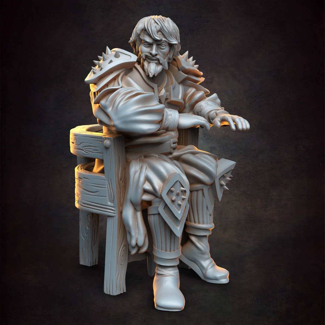 Thugs - Bandit - Ruffian - NPC - TTRPG - 32mm Miniature - D&D - Pathfinder - Unpainted - Red Clay Collectibles - The Good Ol' Tavern