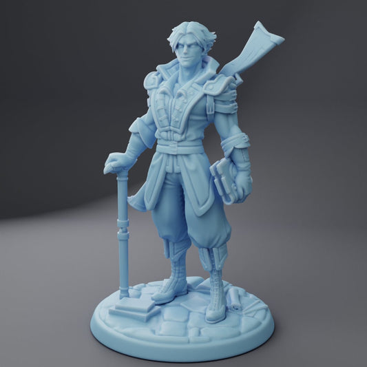 Van Richter - Twin Goddess Miniatures - D&D - TTRPG - 32mm/75mm Miniature - Pathfinder - Unpainted - Strahd - Ravenloft - Castlevania