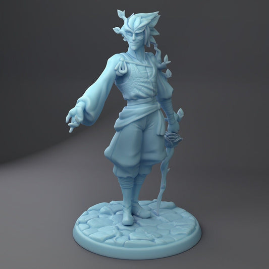 Oleander - Dryad Rogue - Twin Goddess Miniatures - D&D - TTRPG - 32mm/75mm Miniature - Pathfinder - Unpainted -