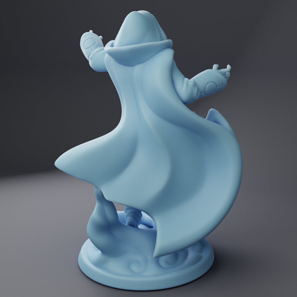 L the Blue Wizard - Twin Goddess Miniatures - D&D - TTRPG - 32mm/75mm Miniature - Pathfinder - Unpainted - 5E