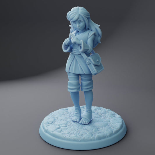 Phoebe the Human Monk - Twin Goddess Miniatures - D&D - TTRPG - 32mm/75mm Miniature - Pathfinder - Unpainted - 5E