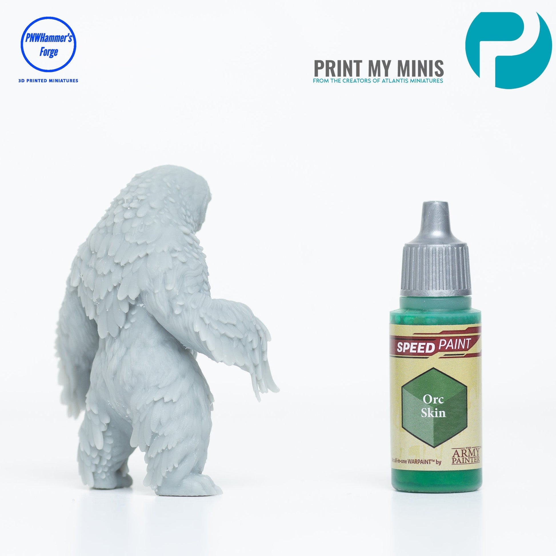 Owlbeast Standing OwlBear - D&D - TTRPG - 28mm Miniature - Pathfinder - Unpainted - Print My Minis