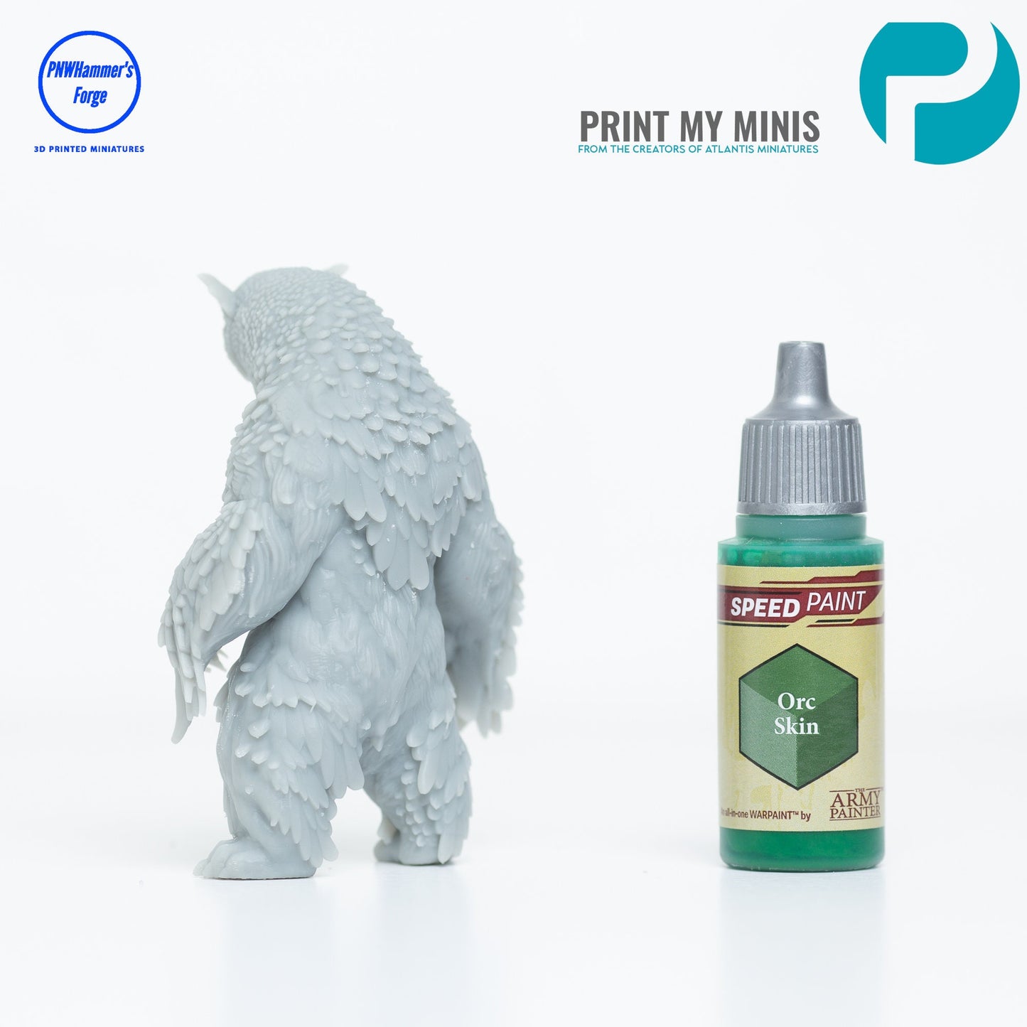 Owlbeast Standing OwlBear - D&D - TTRPG - 28mm Miniature - Pathfinder - Unpainted - Print My Minis