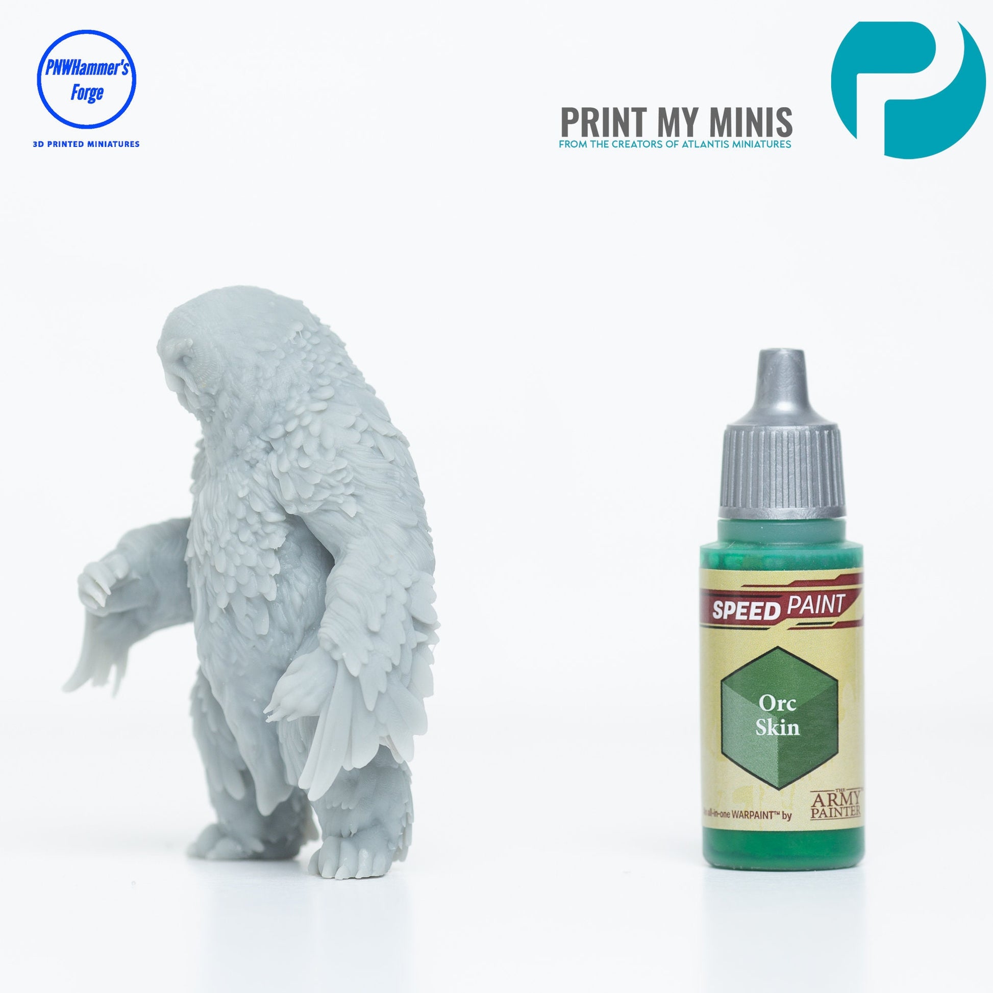 Owlbeast Standing OwlBear - D&D - TTRPG - 28mm Miniature - Pathfinder - Unpainted - Print My Minis
