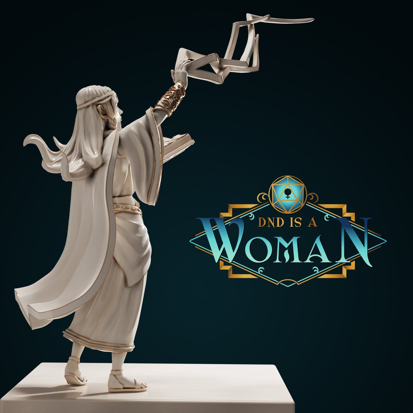 Female Elven Wizard for TTRPG - DND is a Woman - Elirea - Pathfinder - D&D - TTRPG