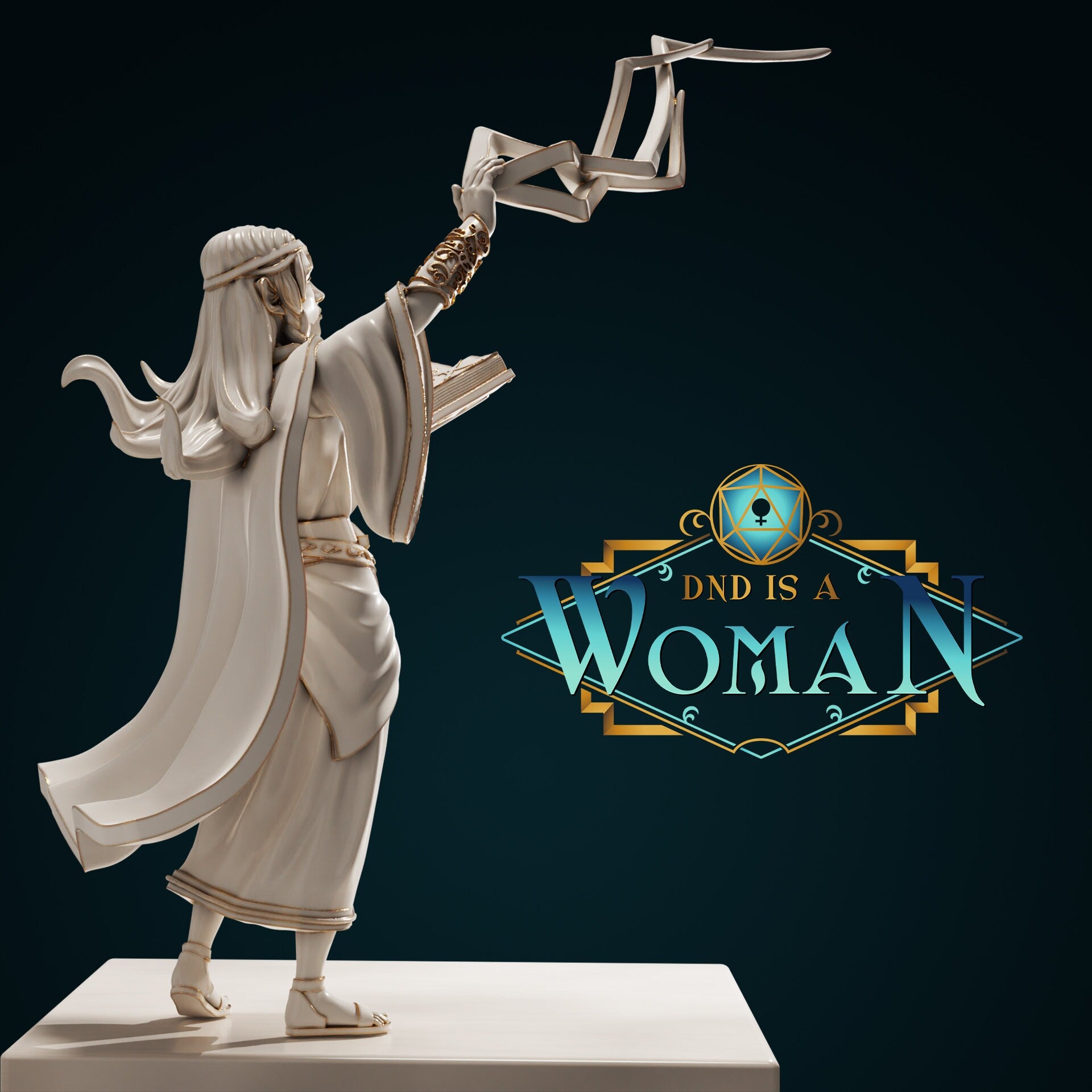 Female Elven Wizard for TTRPG - DND is a Woman - Elirea - Pathfinder - D&D - TTRPG